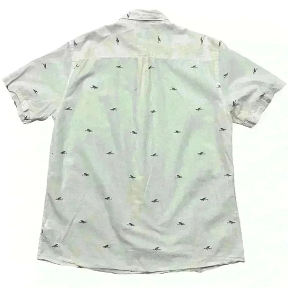 Quicksilver Waterman Collection Short Sleeve Button Down Shirt Size XXL - Picture 2 of 4